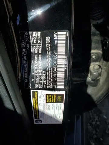 2015 MERCEDES-BENZ GLK 350  