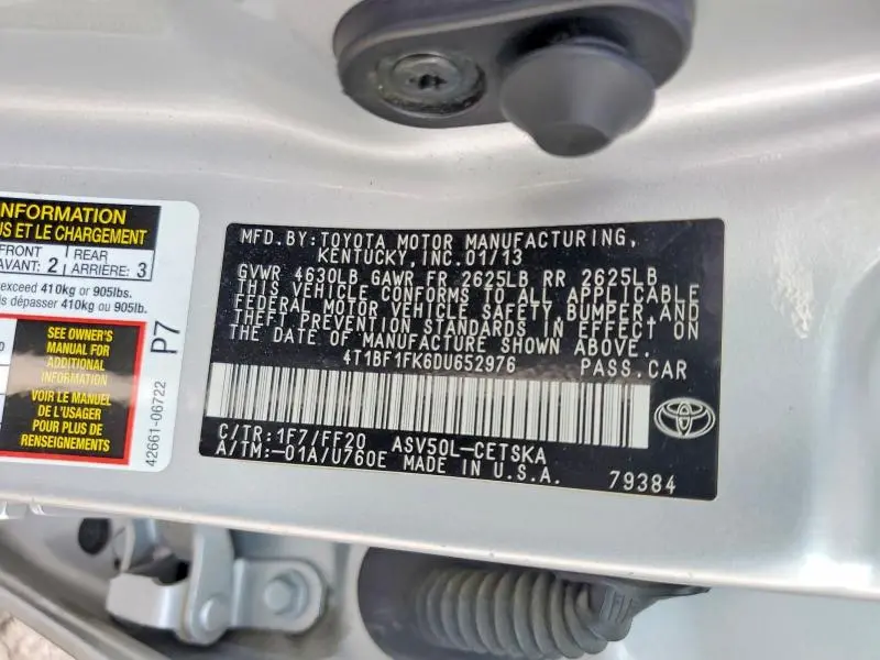2013 TOYOTA CAMRY SE  