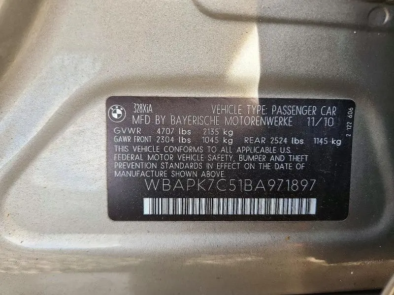 2011 BMW 328 XI  
