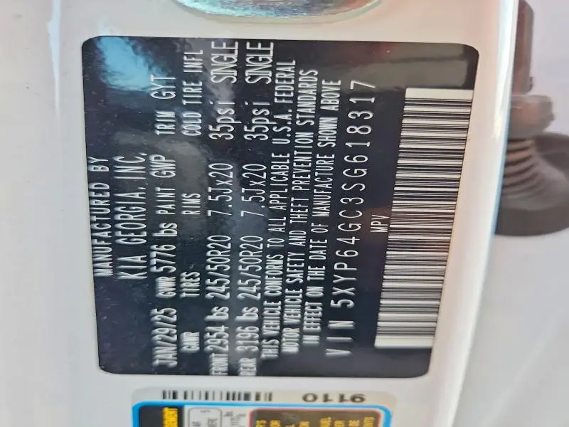 2025 KIA TELLURIDE S  