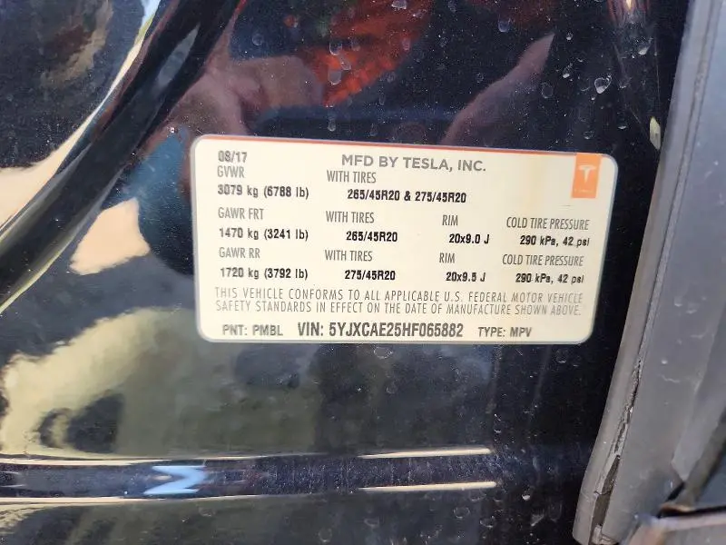 2017 TESLA MODEL X   