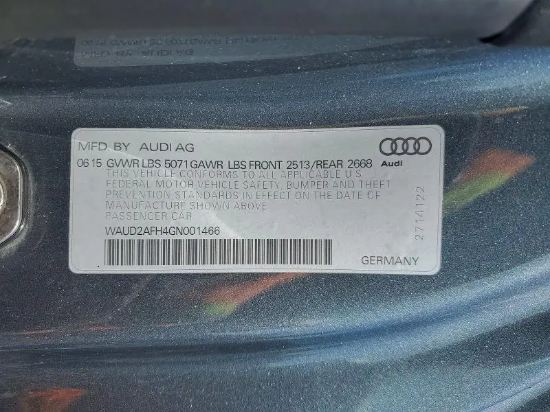 2016 AUDI A5 PREMIUM PLUS S-LINE  