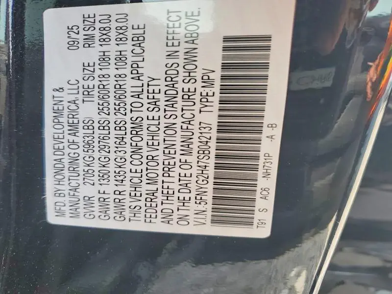 2025 HONDA PILOT EXL  