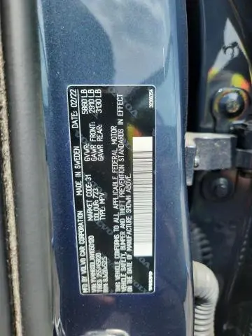 2022 VOLVO XC60 T8 RECHARGE INSCRIPTION  