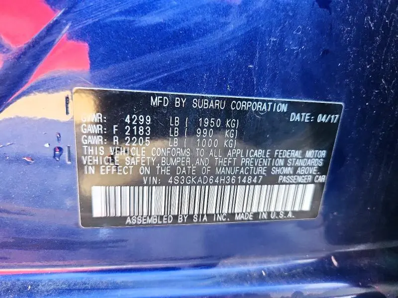 2017 SUBARU IMPREZA PREMIUM PLUS  