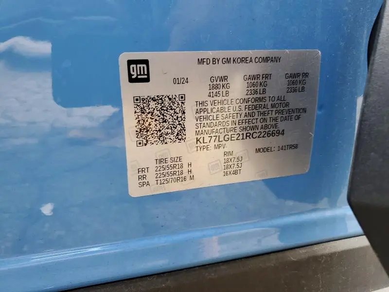 2024 CHEVROLET TRAX 1RS  