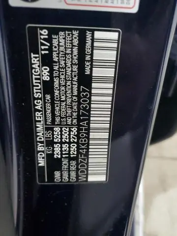 2017 MERCEDES-BENZ E 300 4MATIC  