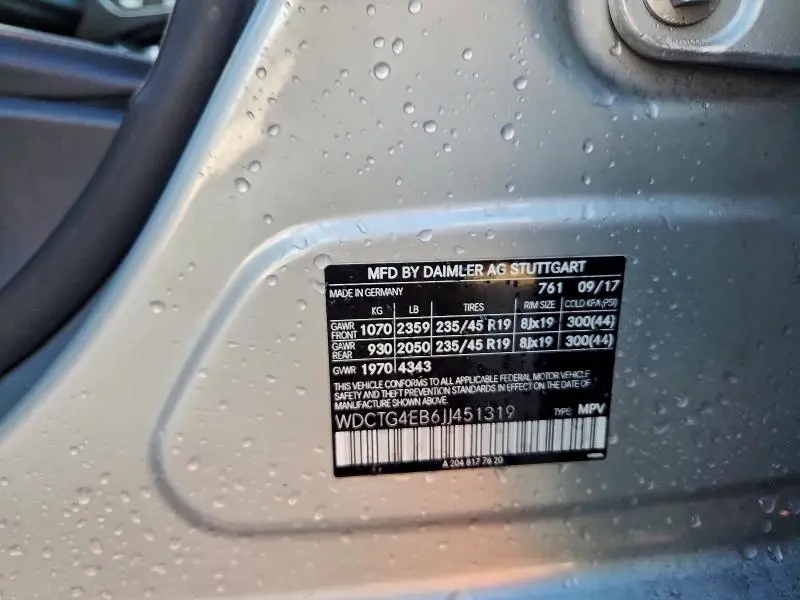 2018 MERCEDES-BENZ GLA 250  