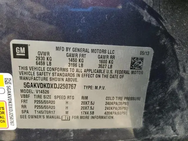 2013 BUICK ENCLAVE