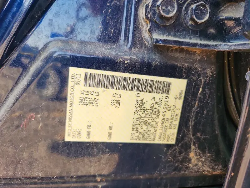 2012 NISSAN ALTIMA 2.5  