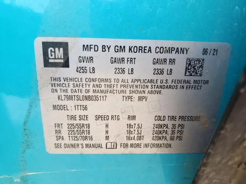 2022 CHEVROLET TRAILBLAZER RS  