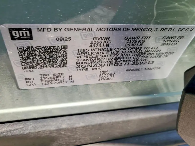 2026 CHEVROLET EQUINOX LT  