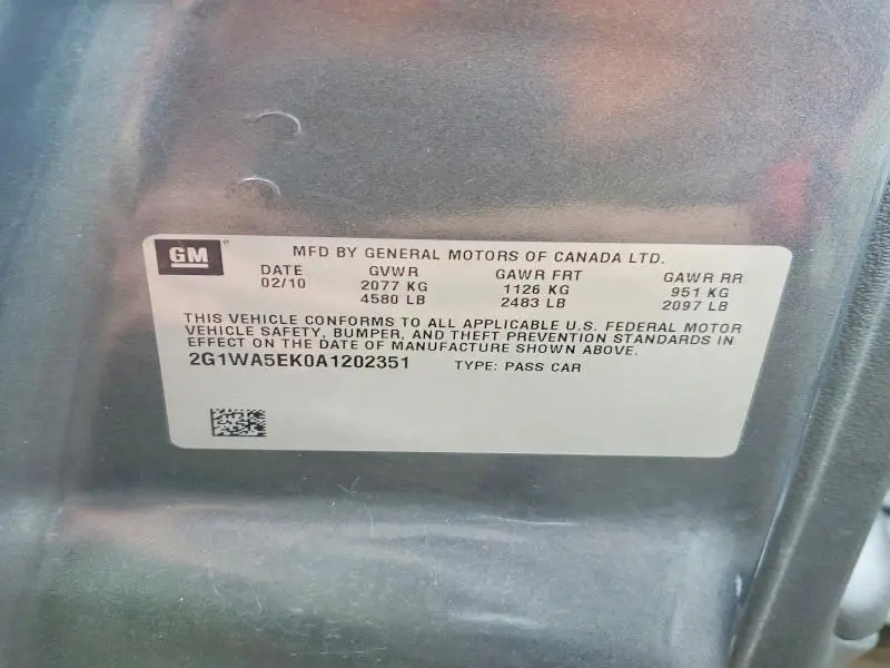 2010 CHEVROLET IMPALA LS  