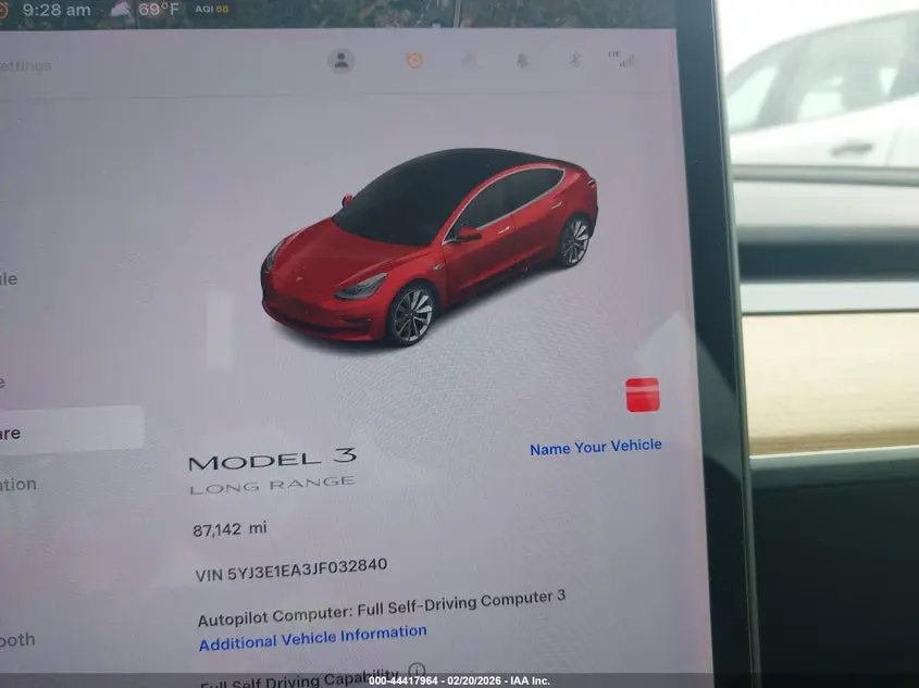 2018 TESLA MODEL 3  