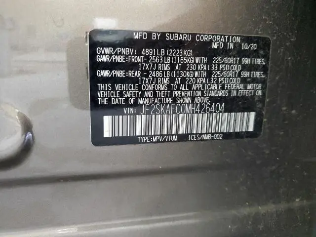 2021 SUBARU FORESTER PREMIUM  