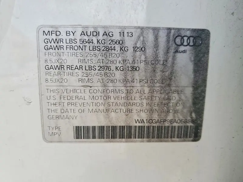 2014 AUDI SQ5 PREMIUM PLUS  