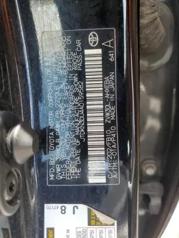 2010 TOYOTA PRIUS   