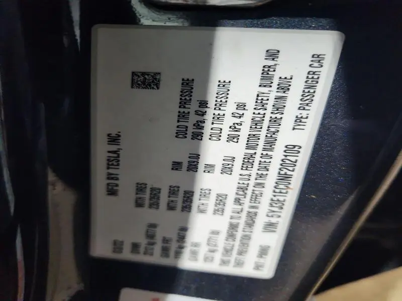 2022 TESLA MODEL 3   
