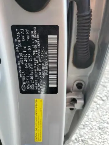 2013 HYUNDAI GENESIS 3.8L  