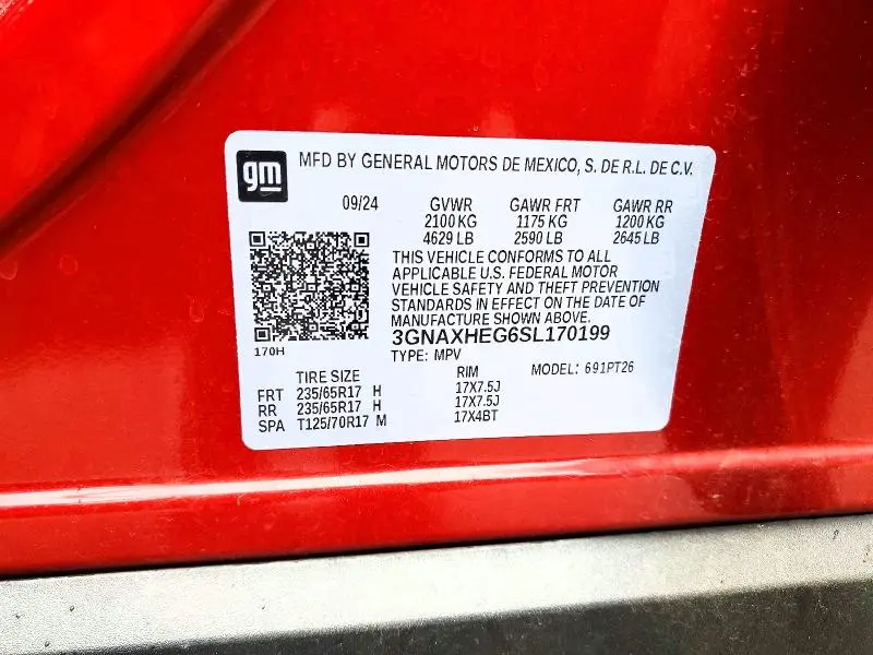 2025 CHEVROLET EQUINOX LT  