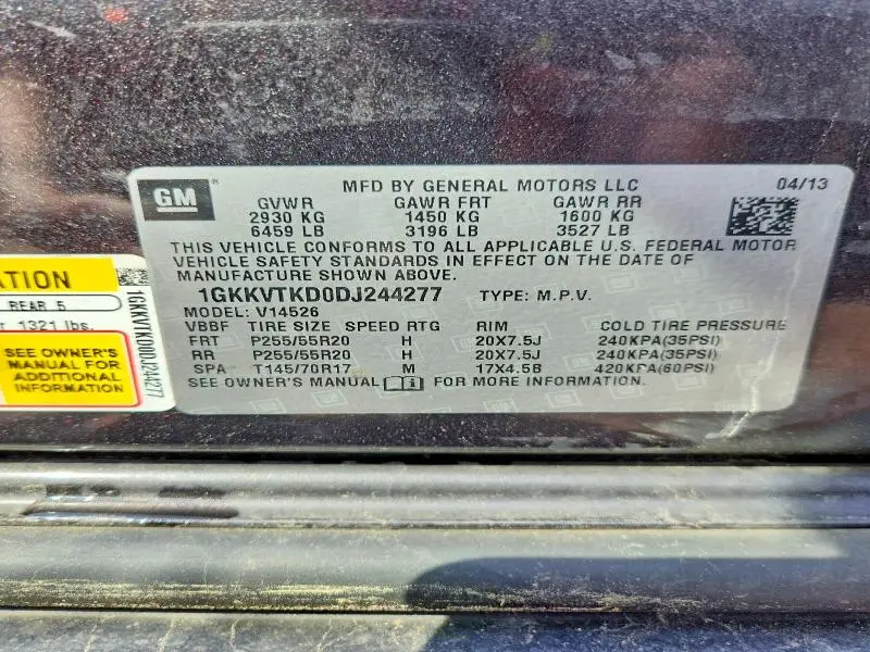 2013 GMC ACADIA DENALI  