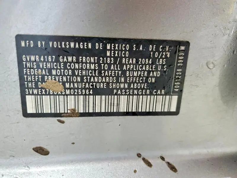 2025 VOLKSWAGEN JETTA SE  