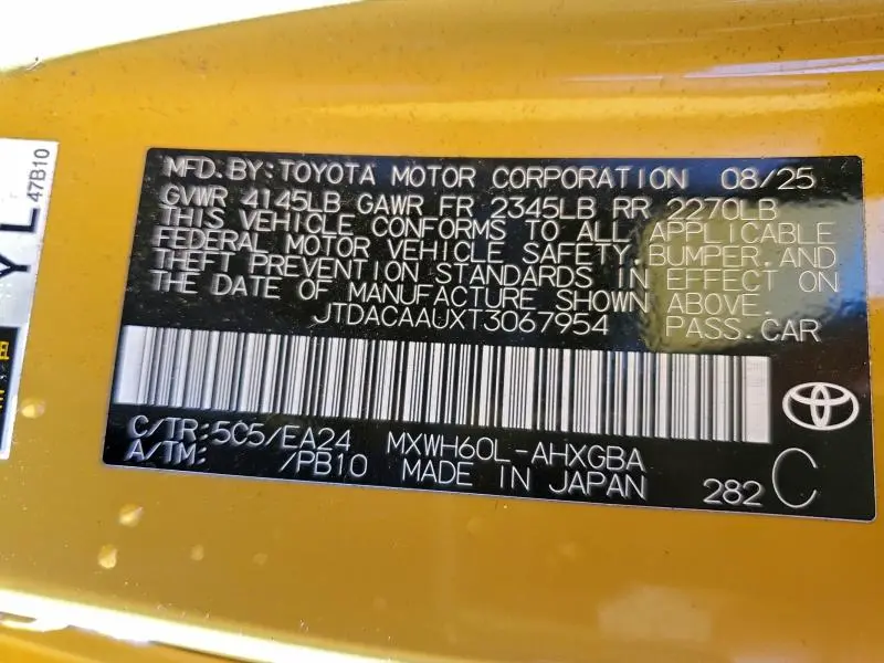 2026 TOYOTA PRIUS LE  