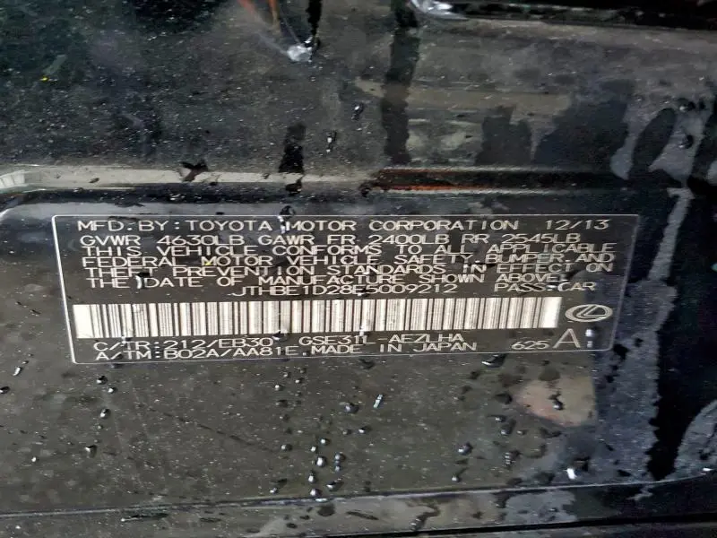 2014 LEXUS IS 350 BASE  