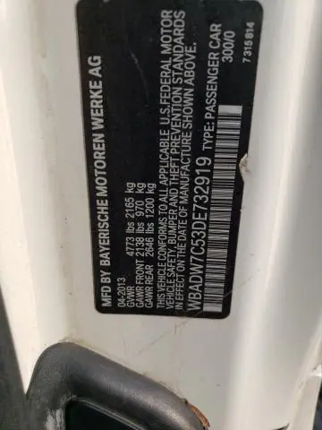 2013 BMW 328 I SULEV  