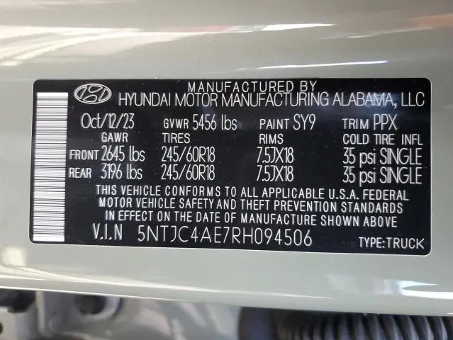 2024 HYUNDAI SANTA CRUZ SEL