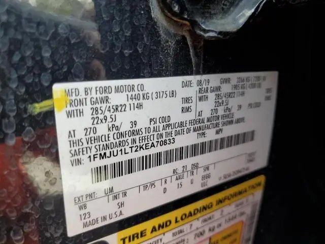 2019 FORD EXPEDITION PLATINUM  