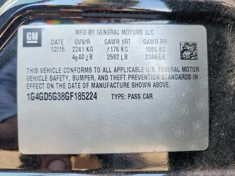 2016 BUICK LACROSSE PREMIUM  