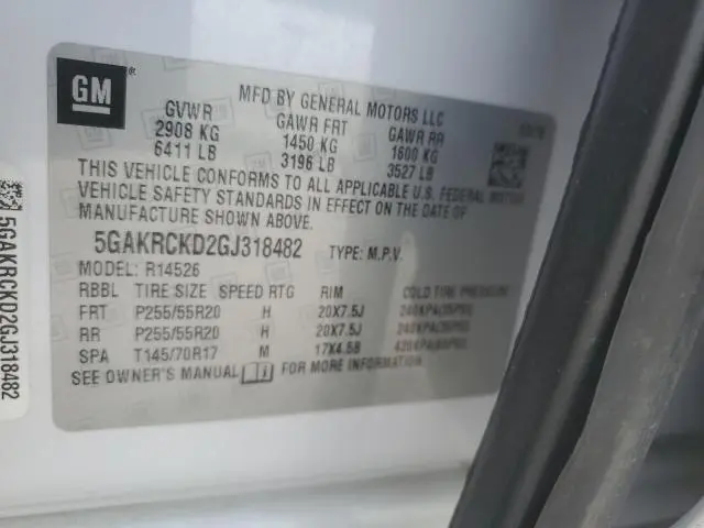2016 BUICK ENCLAVE   