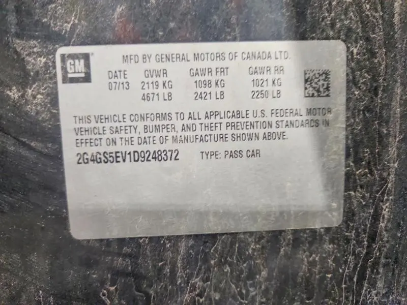 2013 BUICK REGAL PREMIUM  