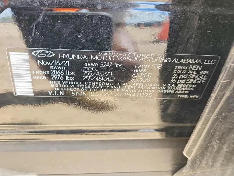 2022 HYUNDAI SANTA FE CALLIGRAPHY  