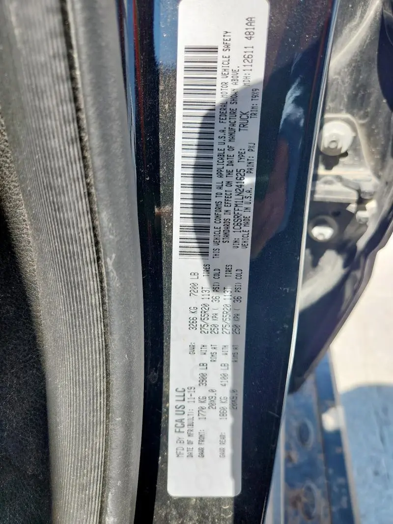 2020 RAM 1500 BIG HORN/LONE STAR