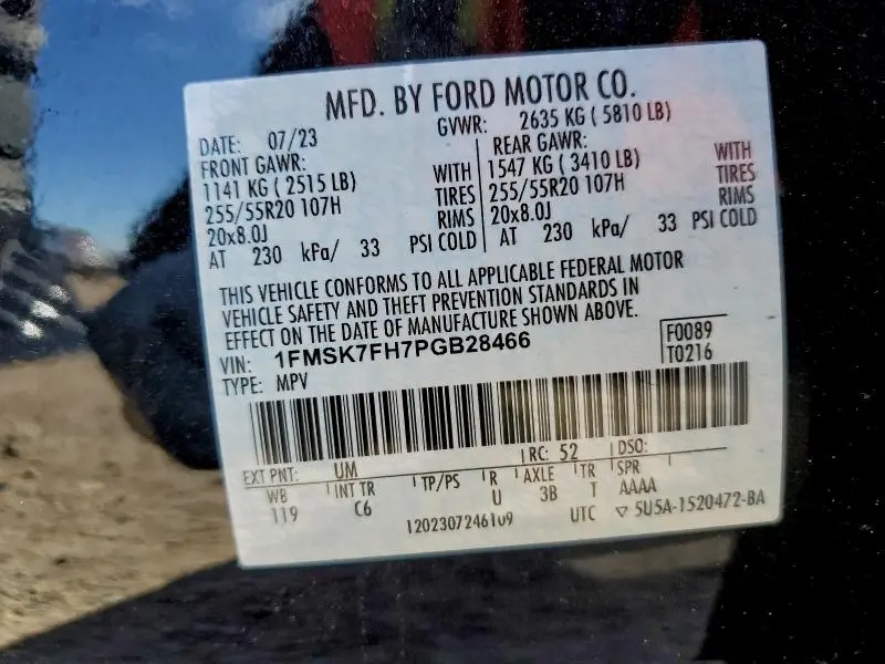 2023 FORD EXPLORER LIMITED  