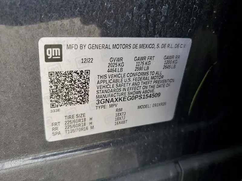 2023 CHEVROLET EQUINOX LT  