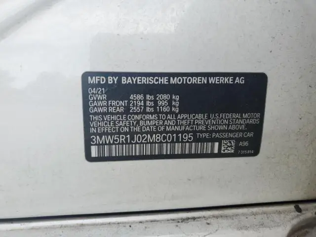 2021 BMW 330I   