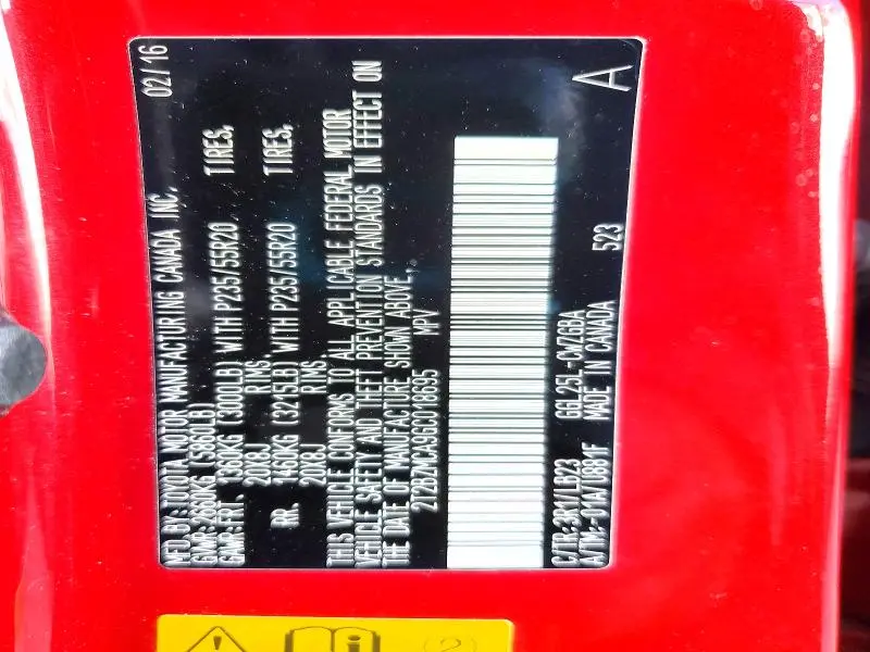 2016 LEXUS RX 350 BASE  