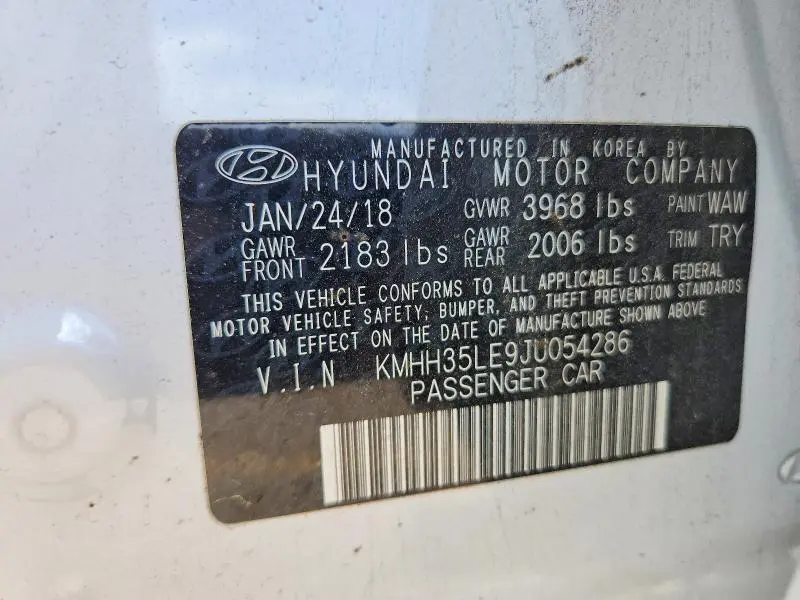 2018 HYUNDAI ELANTRA GT BASE  