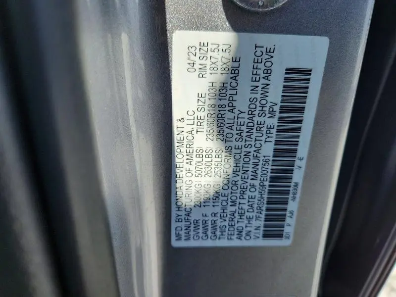 2023 HONDA CR-V SPORT  