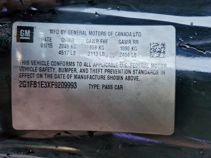 2015 CHEVROLET CAMARO LS  