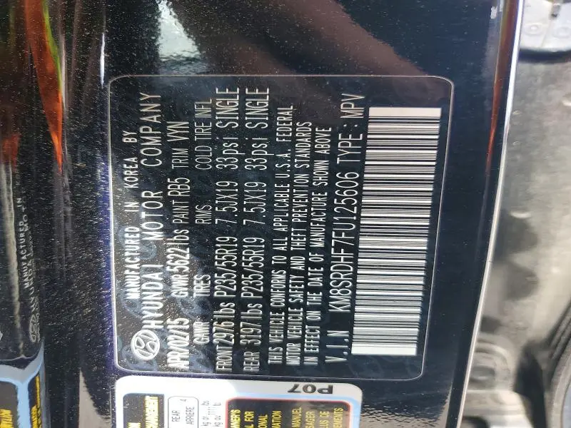 2015 HYUNDAI SANTA FE LIMITED  