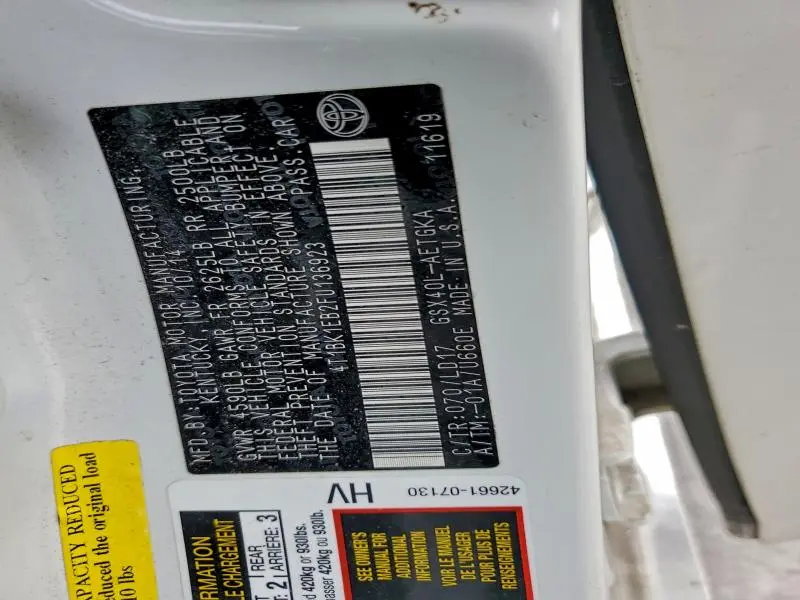 2015 TOYOTA AVALON XLE  