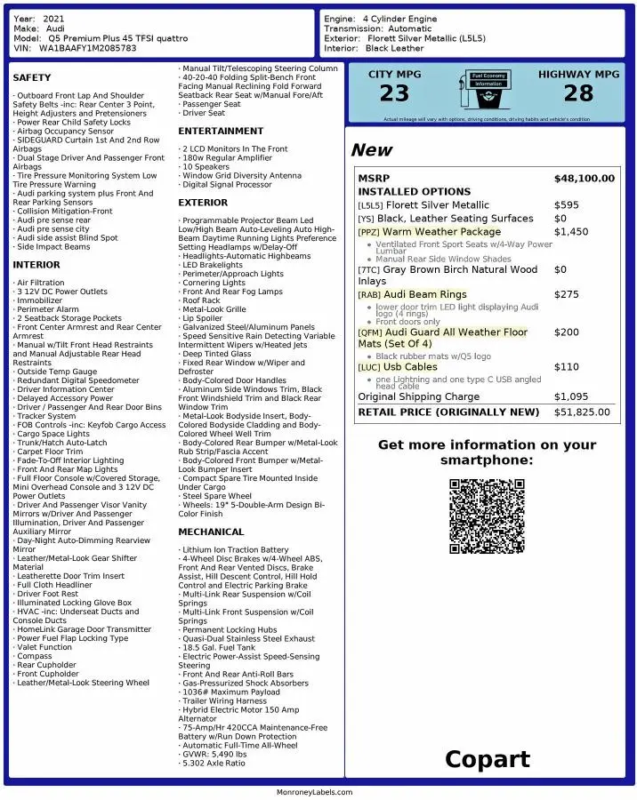 2021 AUDI Q5 PREMIUM PLUS  