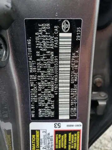 2018 TOYOTA CAMRY XSE  