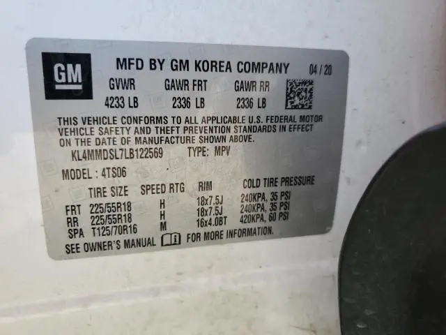 2020 BUICK ENCORE GX SELECT  