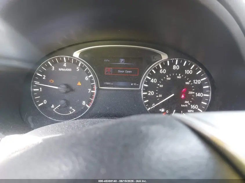 2016 NISSAN ALTIMA 2.5/2.5 S/2.5 SL/2.5 SR/2.5 SV