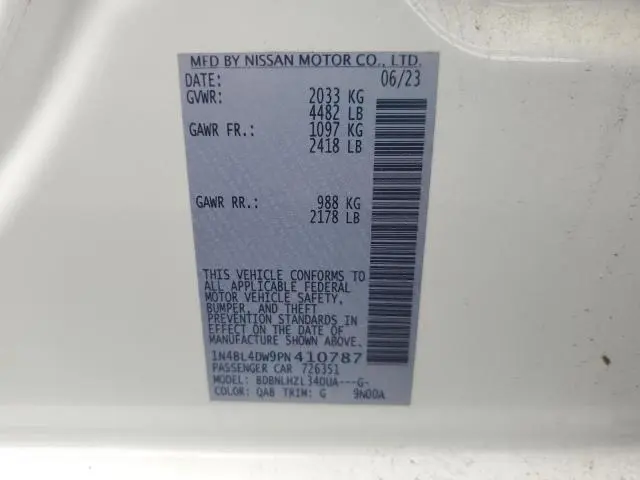 2023 NISSAN ALTIMA SV  